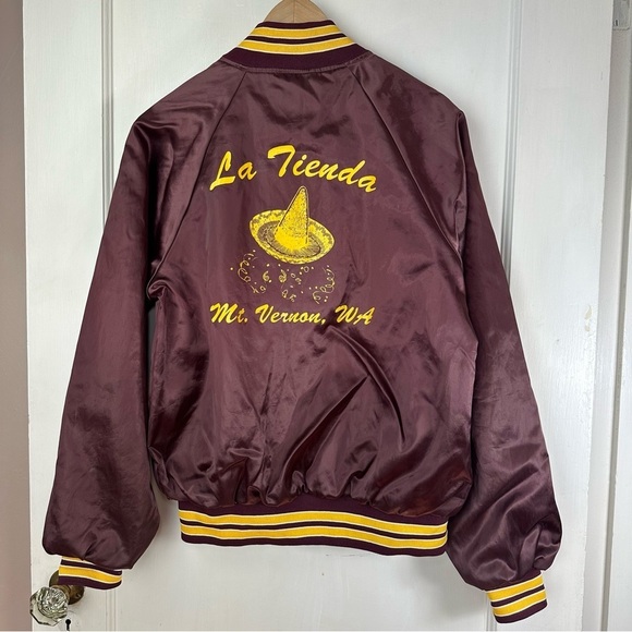 Vintage Satin Bomber Jacket - Picture 6 of 10